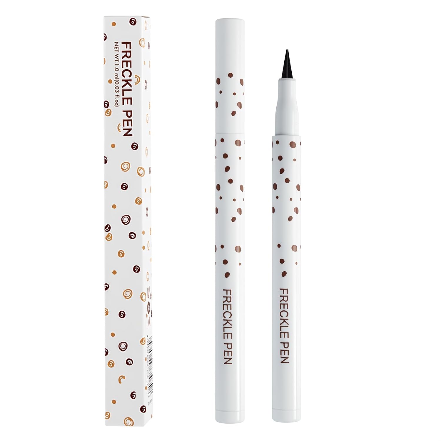 Freckle Pen for Face Waterproof Long Lasting - Natural Faux Freckles Makeup Pen with Precision Tip, Vegan and Cruelty Free, Chestnut Brown for Daily Use and Special Occasions