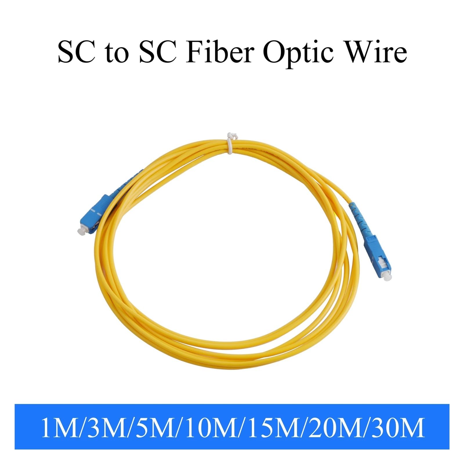 Cordon de raccordement à fibre optique recto monomode Sc-Upc, 5 pièces, 1-30M(3.0m)
