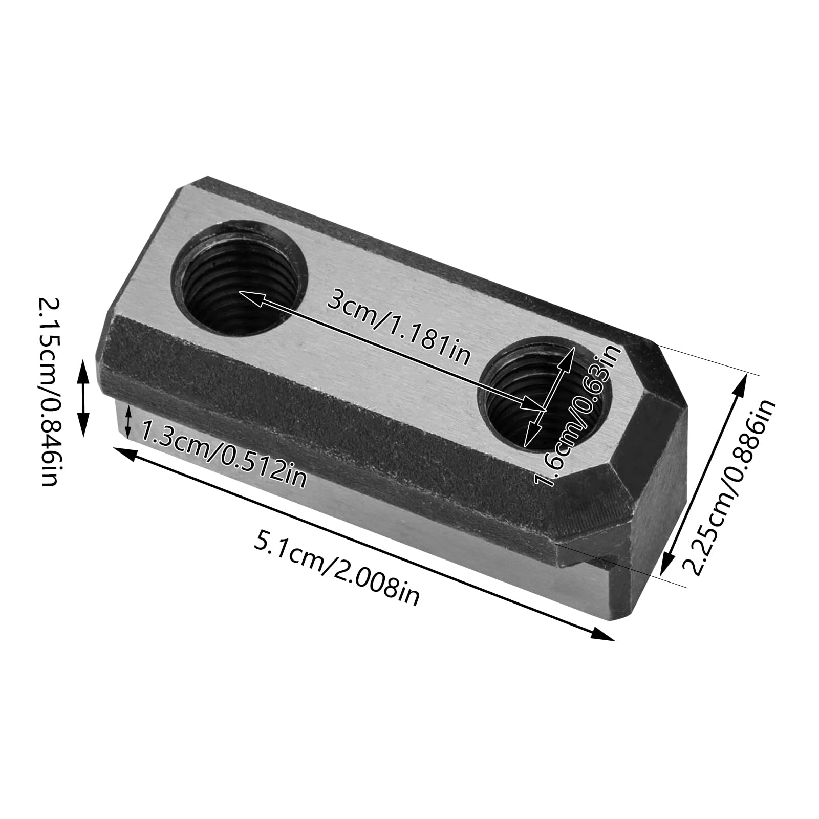 Turner 15" Jaws T-nuts Set With Six M20 Bolts For B-15 Kitagawa Cnc - Foto 8