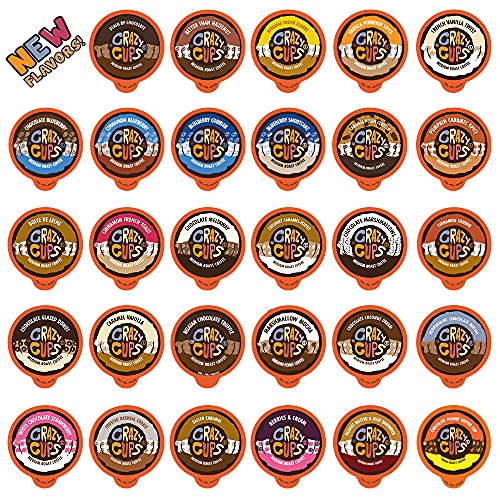 Crazy Cups Flavored Coffee in Single Serve Coffee Pods - Flavor Coffee Variety Pack Chocolate 40 Count