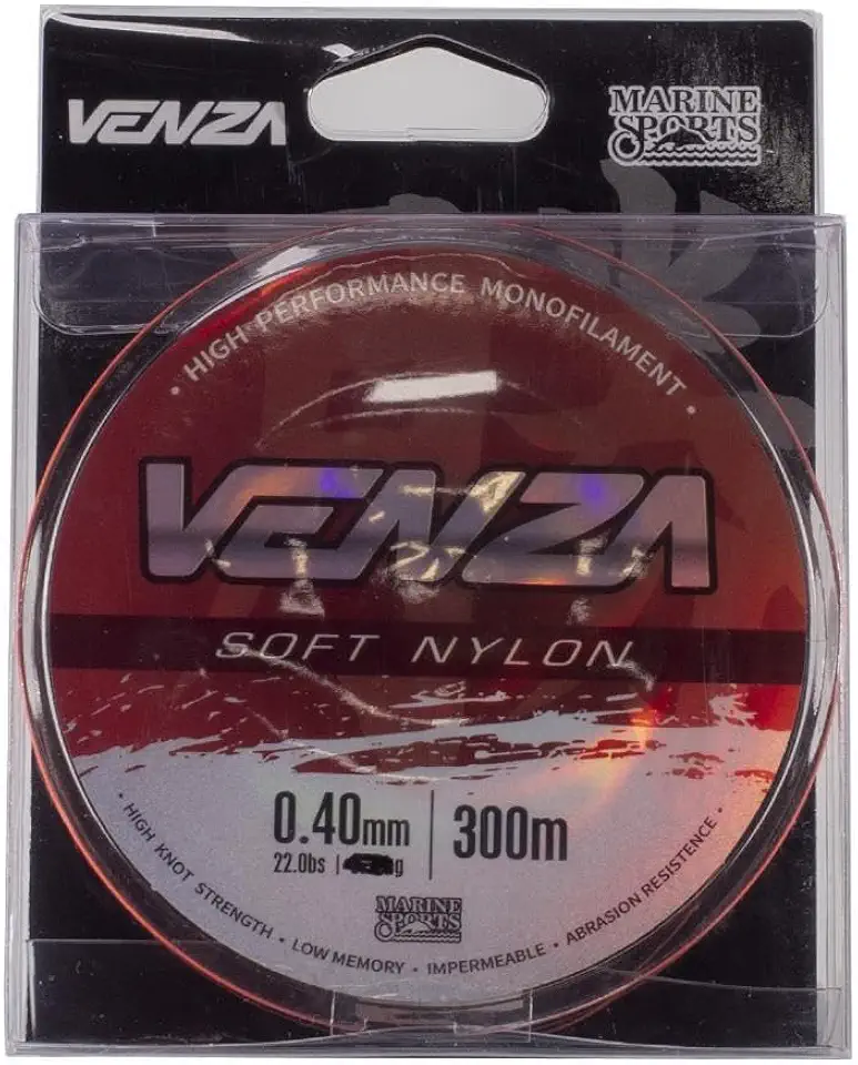 Linha Pesca Monofilamento Venza Soft Nylon 0.40mm 300 Metros