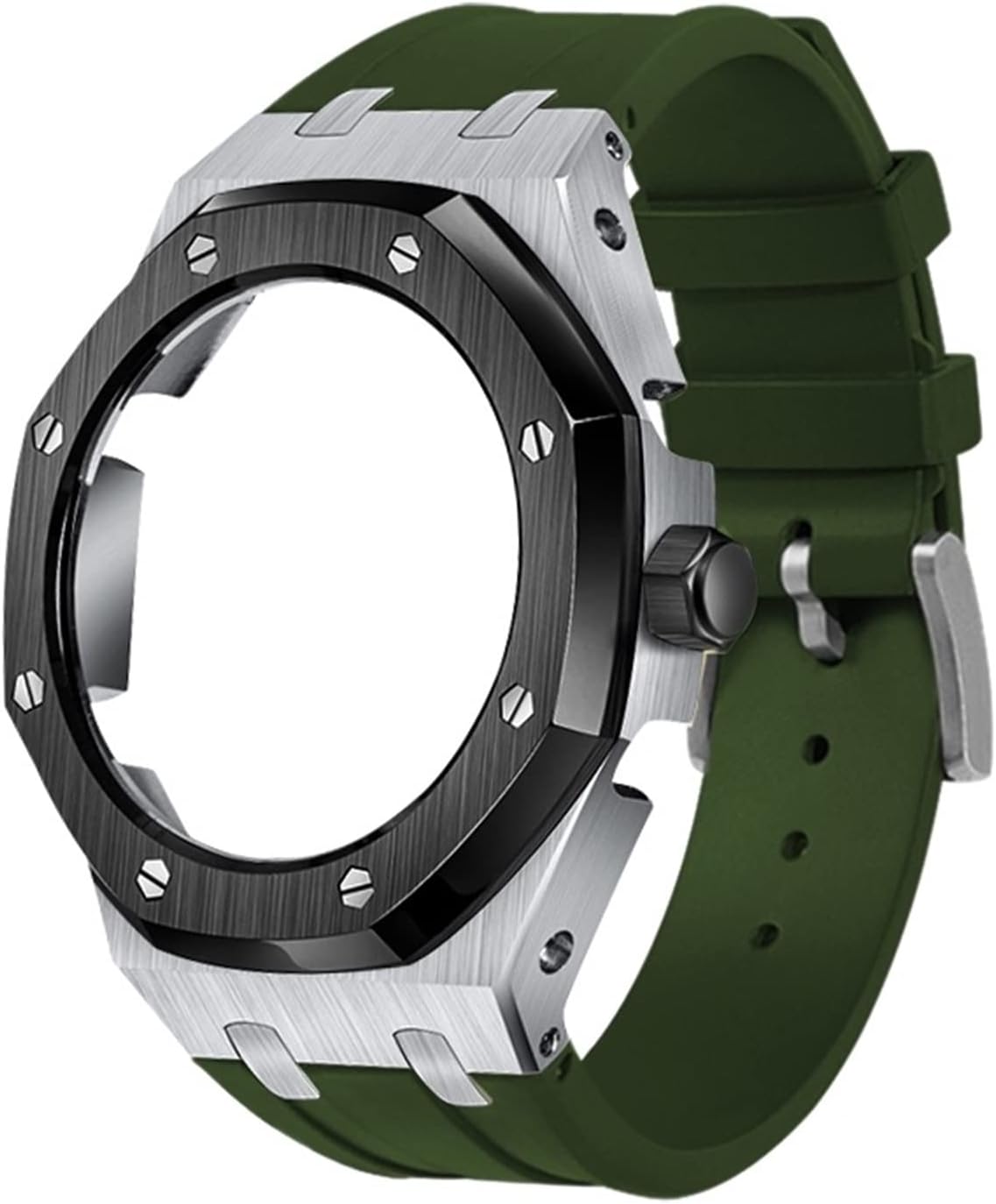 5rd Soft Silicone Strap Metal Case For GA2100-7A Mod Retrofit Kit