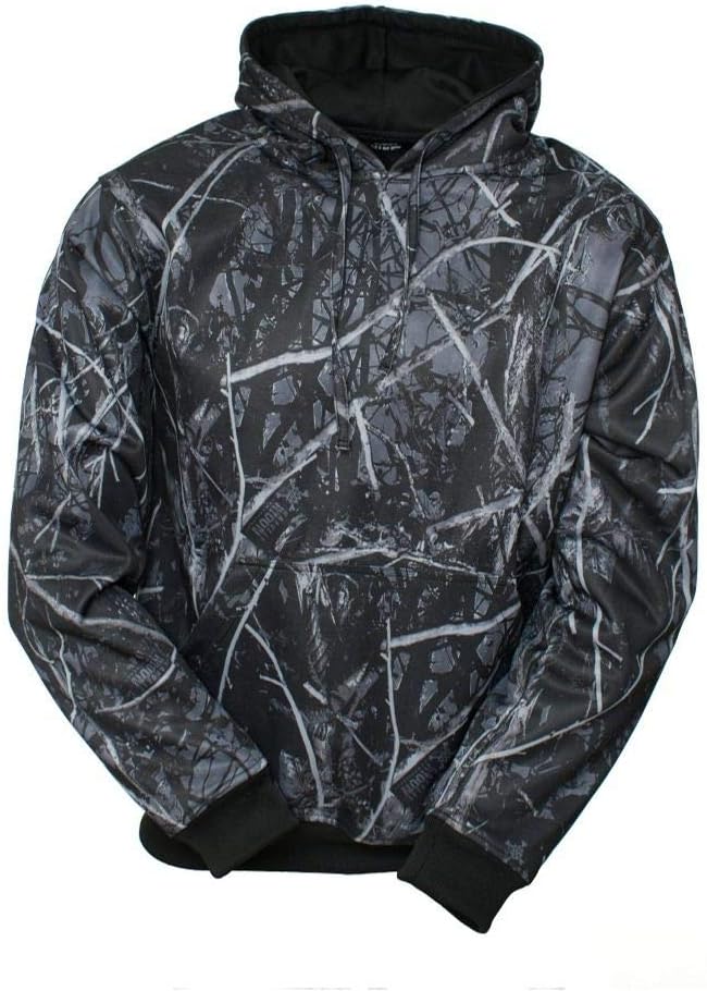 Moon Shine Camo Men's Camo Hoodie, Harvest Moon, XX-Large