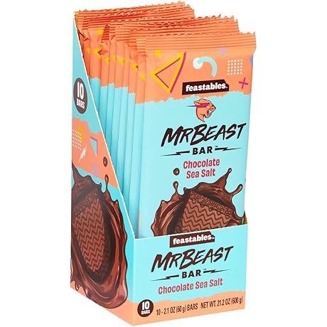 Feastables MrBeast Chocolate Sea Salt Bars