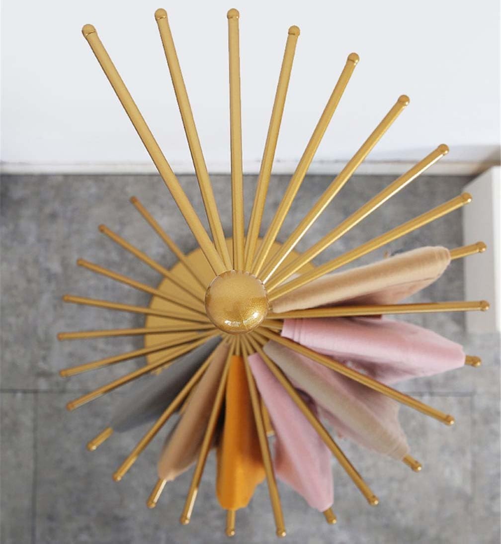 Soporte de Bufandas en Espiral Independiente, estantes metálicos para Bufandas, Soporte para Hijab para Tiendas de Ropa, Uso Comercial y doméstico, estantes Que,Gold-L(170cm)