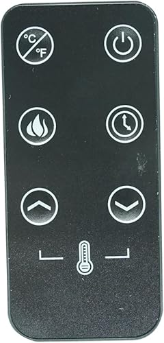 Mando a distancia de repuesto para Maison Arts AH-FP-30F AH-FP-36F AH-FP-40F AH-FP-48F LED 3D Calentador eléctrico infrarrojo para chimenea disponible en Yaxa Venezuela