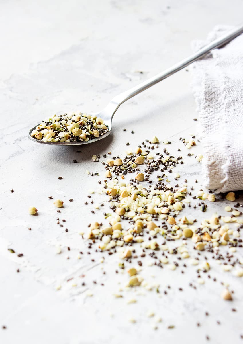 Food to Live Organic Superfood Cereal Topper, 5 Pounds - with Non-GMO Hemp, Chia and Buckwheat Seeds, Non-Irradiated, Kosher, Vegan, No Added Sugar and Salt, Excellent Source of Omega-3