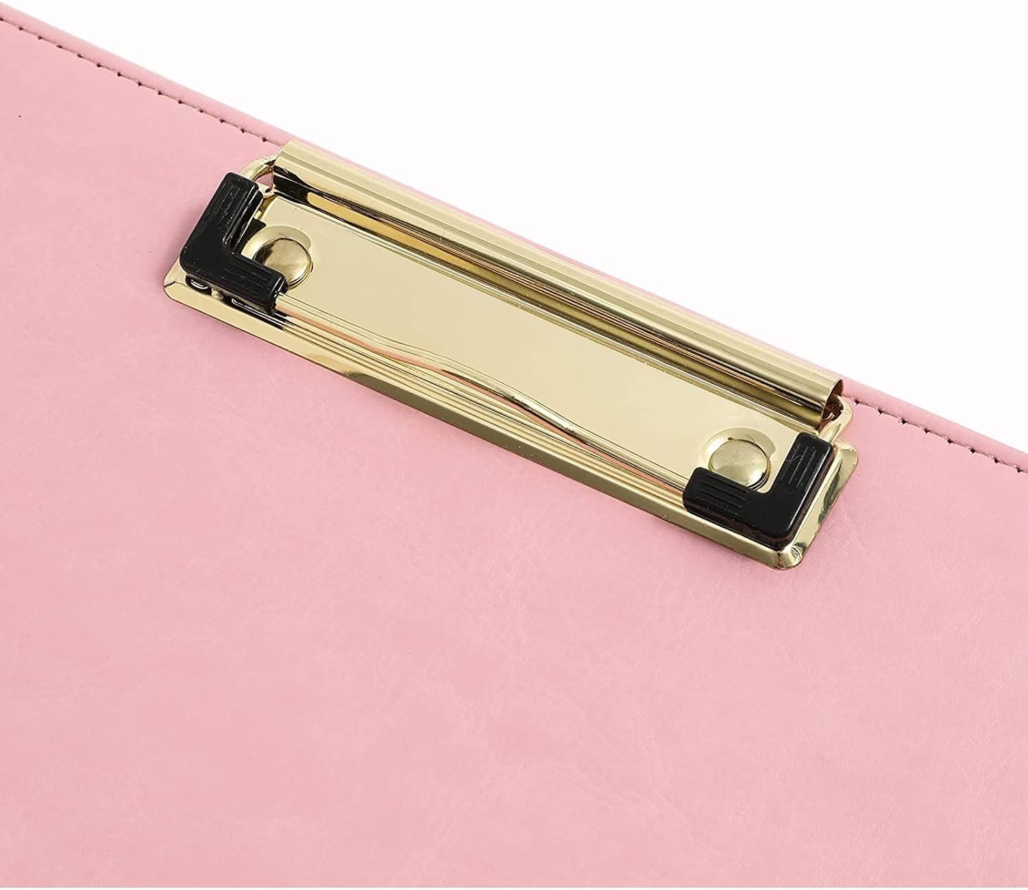 Pink Standing Clipboard, PU Leather Foldable Stand and Document Holder for Office, Letters, Legal Documents (9 x 13 in)