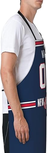 Miniatura 3 de Delantal con bolsillos, nombre personalizado y número, regalos personalizados para hombres y mujeres fanáticos del fútbol