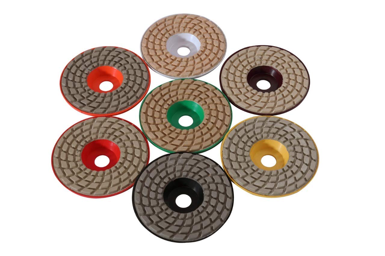 Sarrah 4" Diamond Polishing Plastic Pads for Granite Marble Concrete Stone Wet/Dry Grit 6 (5 Pcs) (B0BYWY4TBG) Amazon Price History, Amazon Price Tracker