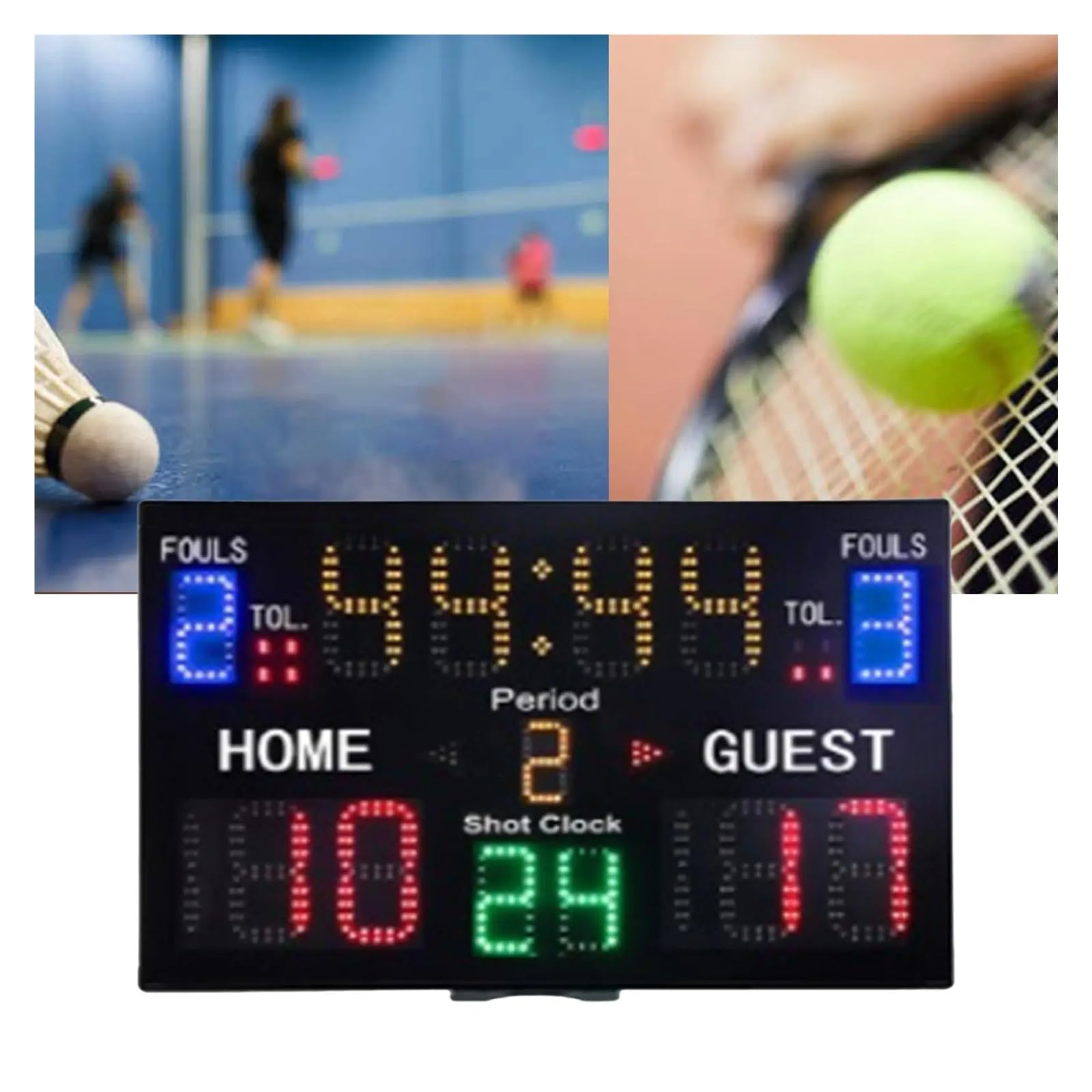 Indoor Basketball Scoreboard Timer Counter ścienny licznik czasu elektronicznej cyfrowej tablicy wyników zegar do boksu judo,