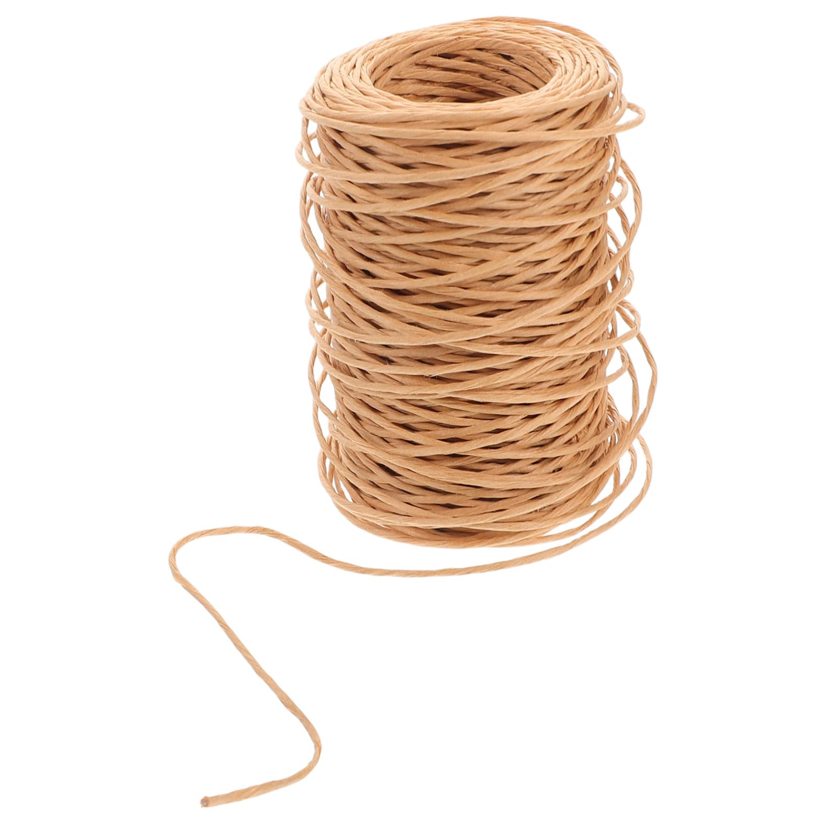 HOODANCOS 1Roll Handmade Jute Paper Twine for Lampshades Crafting Rope for DIY Projects Home Decor Southeast Asian Style Designs Versatile Paper Rope Material