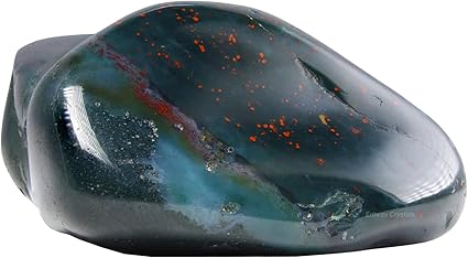 Blood Stone Healing Crystal Stones, 1.25-2.0" Large Reiki Healing Gemstones