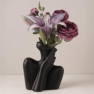 Ceramic Body Vase Female Form, Half Body Vase, Modern Minimalist Boho, D...