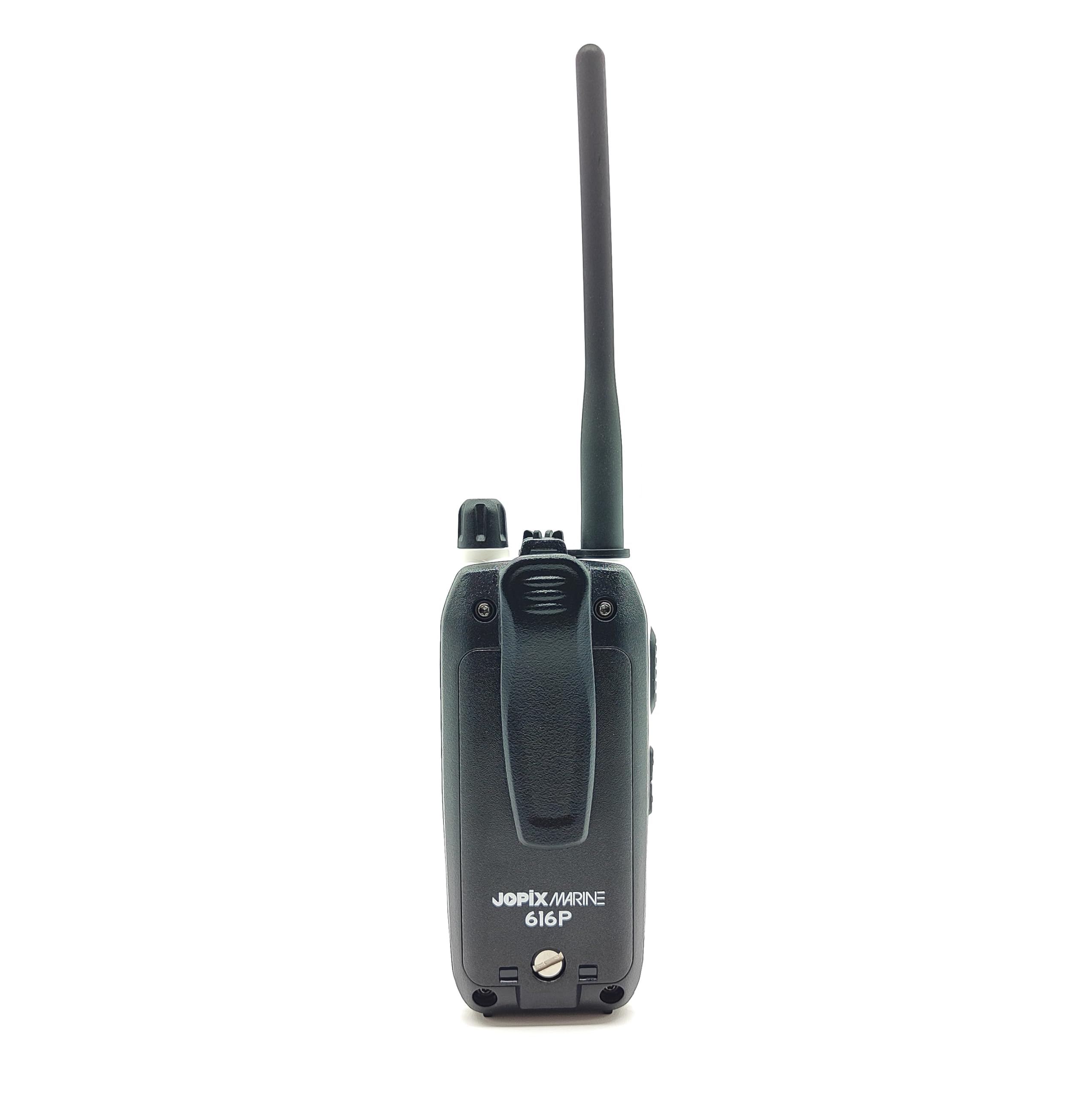 Jopix Marine 616P Blanco Walkie Talkie VHF Marino, Flotante e Impermeable IP67, 5W, 88 Canales