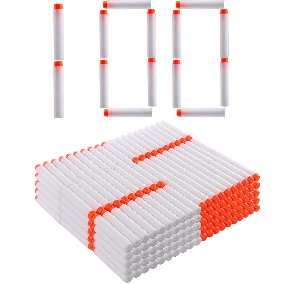 home buy 100pcs Hollow Out Soft Foam Refill Darts for N-Strike Elite Series Blasters(White, Glow in The Dark) (B07MG5RPVH) Amazon Price History, Amazon Price Tracker