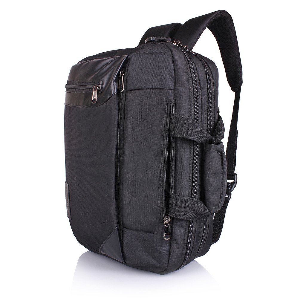 Suntop Dexter (for Upto 15.6" Laptop) Black Colour 3 Way Shoulder | Hand | Backpack Bag(Water-Resistant Fabric | Faux Leather Trims) (B01NAH1ZSH) Amazon Price History, Amazon Price Tracker