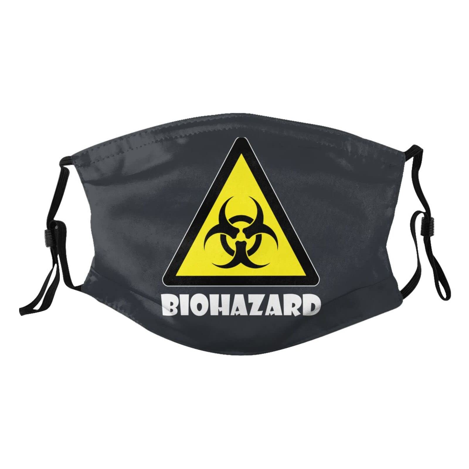Biohazard Warning Symbol Mask Protect Respiratory System Breathe with Peace of Mind Black