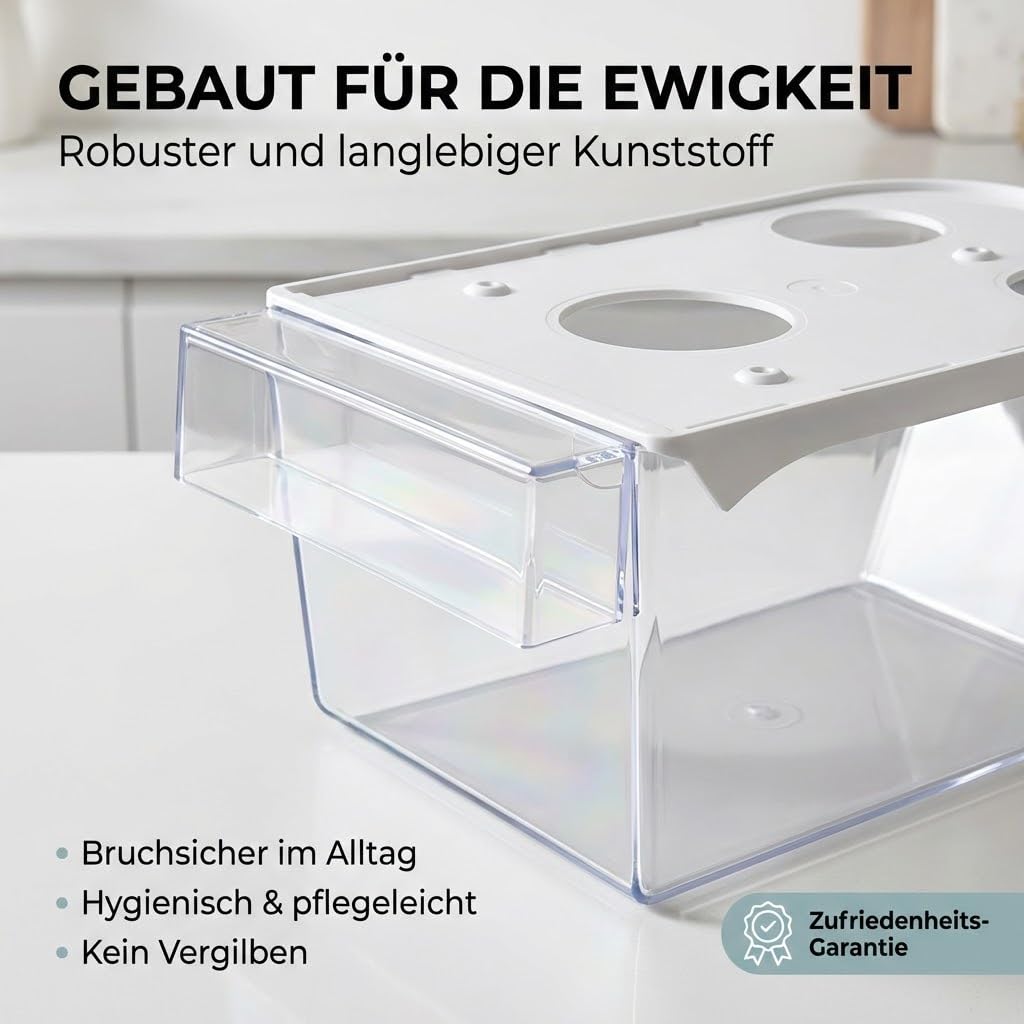 Sonja PLASTIC 10x Küchenschütten Set mit Deckel - Vorratsbehälter | raktisches Vorratsbehälter Set für Mehl, Zucker & Nudeln – Stapelbar, hygienisch & leicht zu reinigen