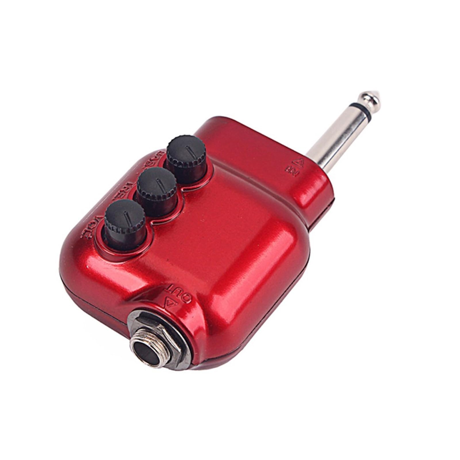Preamplificatore per chitarra acustica dimensioni compatte Chitarre sostitutive Pickup EQ Equalizzatori Preamplificatore da 6, 35 mm Resistente per chitarra Strumento musicale Parte