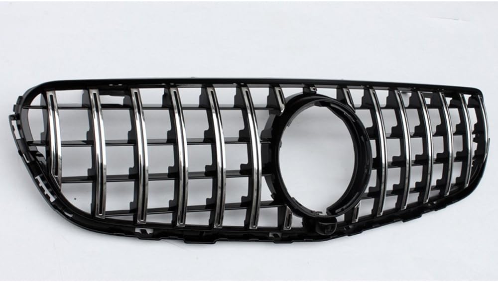 GT R AMG style front grill for Mercedes GLC W253 X253 2016 2017 2018 2019 with camera