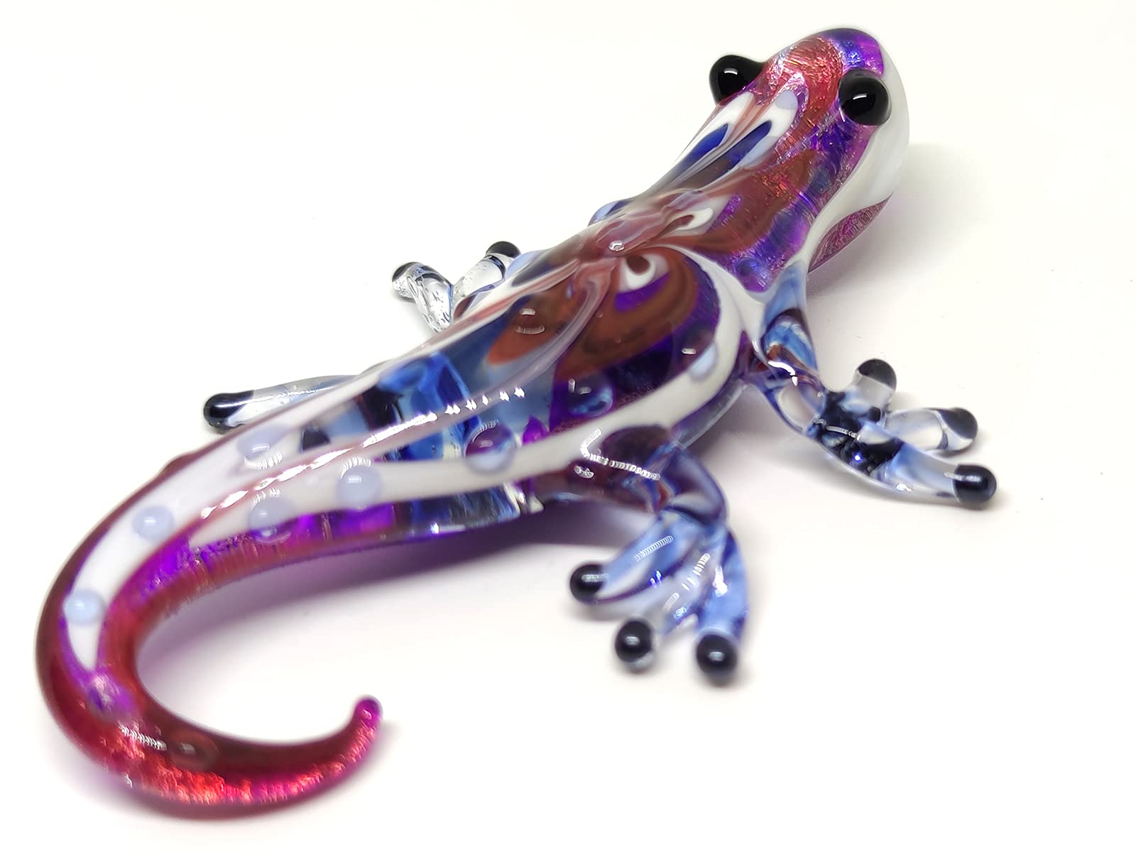 ヤモリの置物　ガラス製 Amazon.co.jp: Sansukjai ヤモリ ミニチュア 置物 動物 手描き