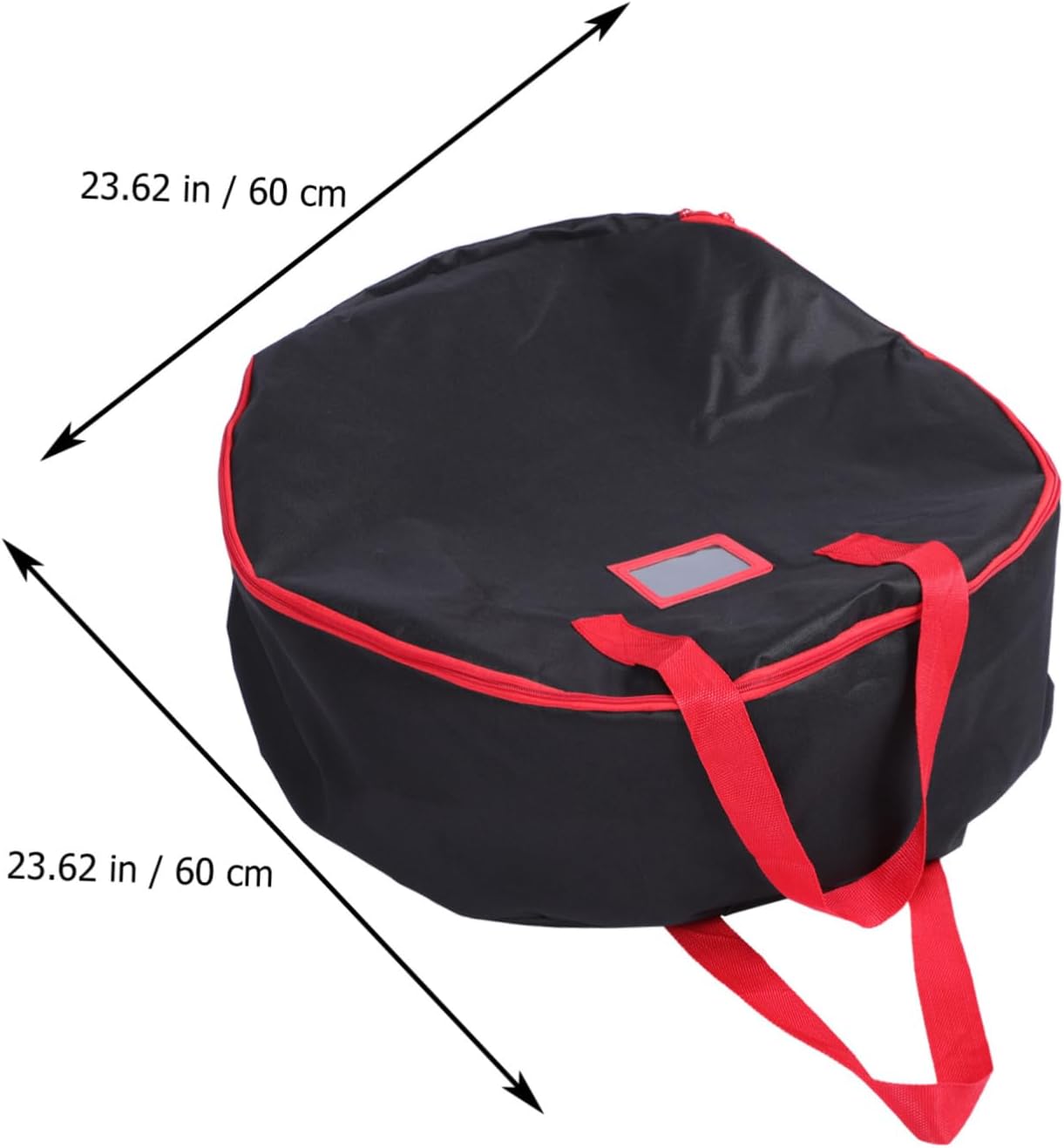 1pc Christmas Wreath Storage Bag Round Storage for Christmas Wreath Storage Bag 60 * 18cm Black