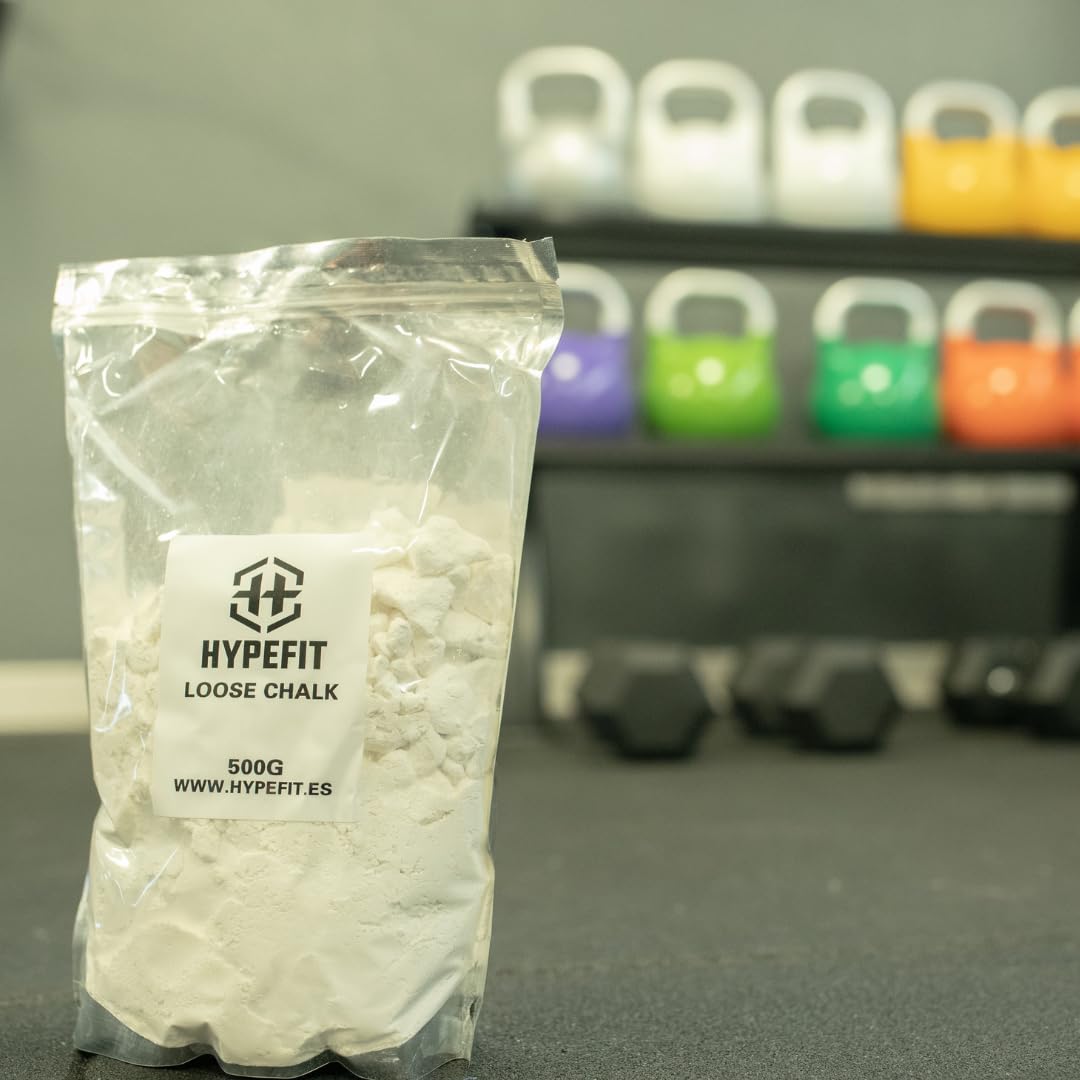 Hypefit Bolsa de Magnesio 500g | Magnesio/Tiza/Chalk | para Entrenamientos de Agarre, Escalada, Gimnasia, Kettlebell, Fitness