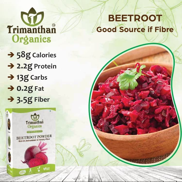 Miniatura 4 de Polvo de remolacha para piel y cabello, (3.53 onzas), hidrata y nutre el cabello y la piel, sin productos químicos, sin conservantes, sin pesticidas