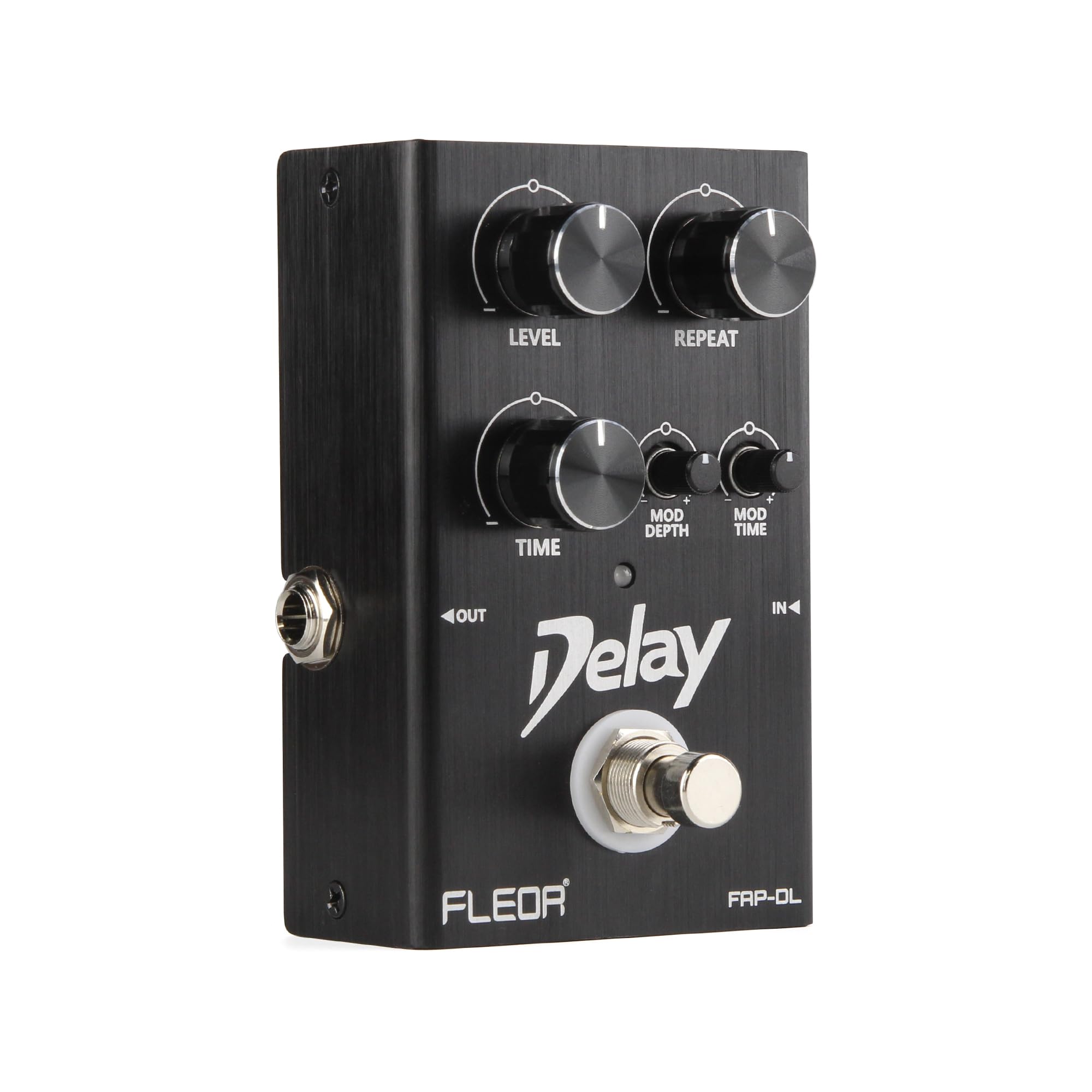 FLEOR Analog-Delay-Pedal mit Modulation, warmen Ambient-Echo-Effekten, True-Bypass-Gitarrenpedal für E-Gitarre, Bass und Synthesizer