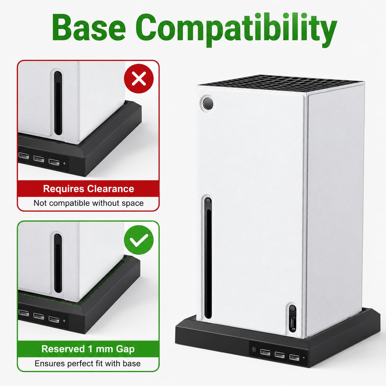 Custodia magnetica per console compatibile con Xbox Series X, custodia protettiva in pelle PU bianca con morbido rivestimento interno