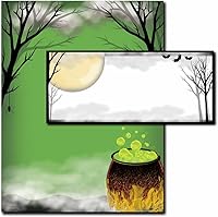 Vista 1 de Toil & Trouble - Membrete de Halloween con sobres a juego, 25