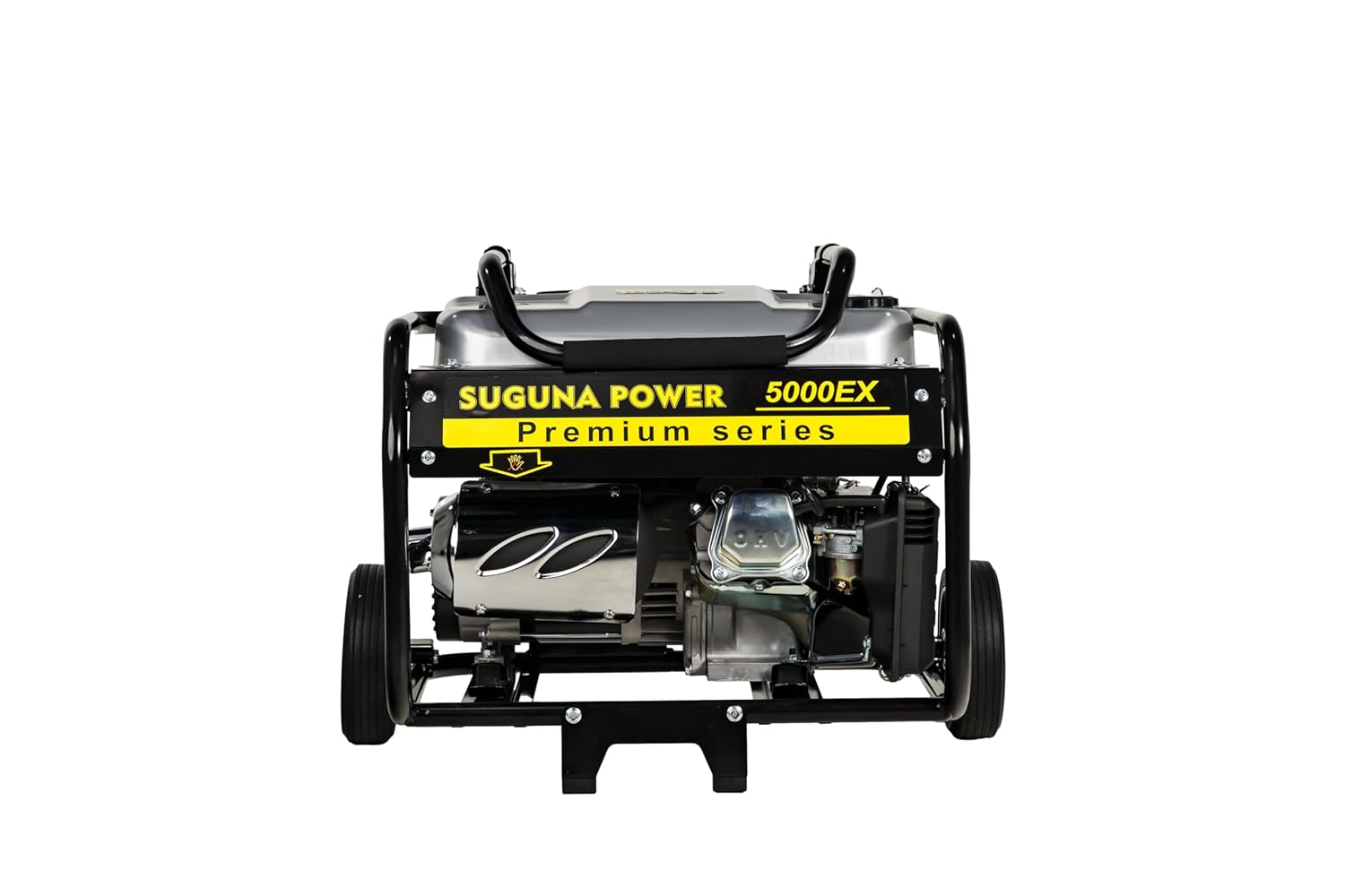 SUGUNA POWER Alloy & Metal 5000 Ex Premium Heavy Duty Generator | 4000W | 4-Stroke | Self Start | 7Hp | Reliable Performance | Long Runtime | Trolley & Handle | Ideal For Home | Sliver & Black SUGUNA POWER Alloy & Metal 5000 Ex Premium Heavy Duty Generator | 4000W | 4-Stroke | Self Start | 7Hp | Reliable Performance | Long Runtime | Trolley & Handle | Ideal For Home | Sliver & Black