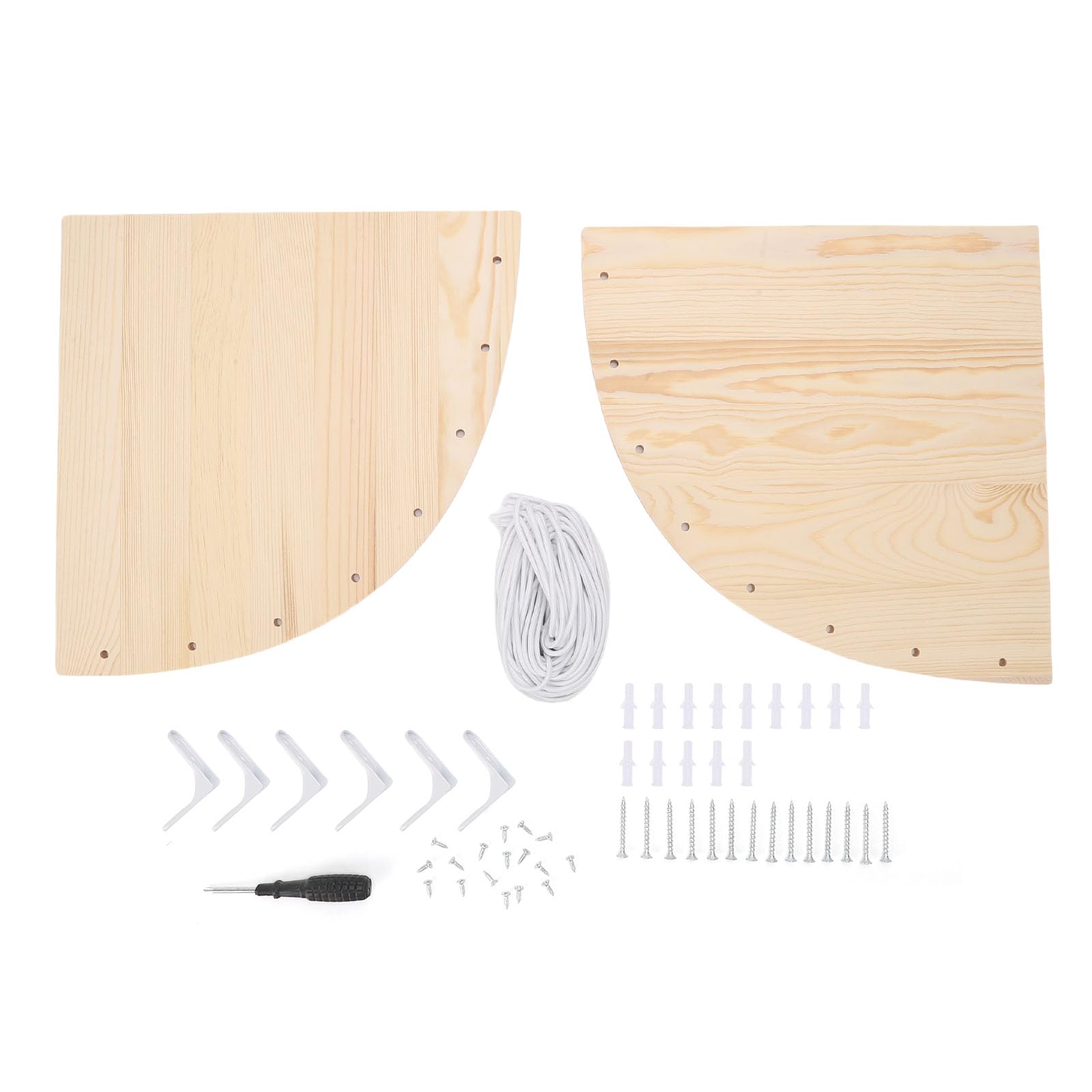 Holzplüschtier-Organizer, Eckdesign, Offenes Layout, Kiefernholz