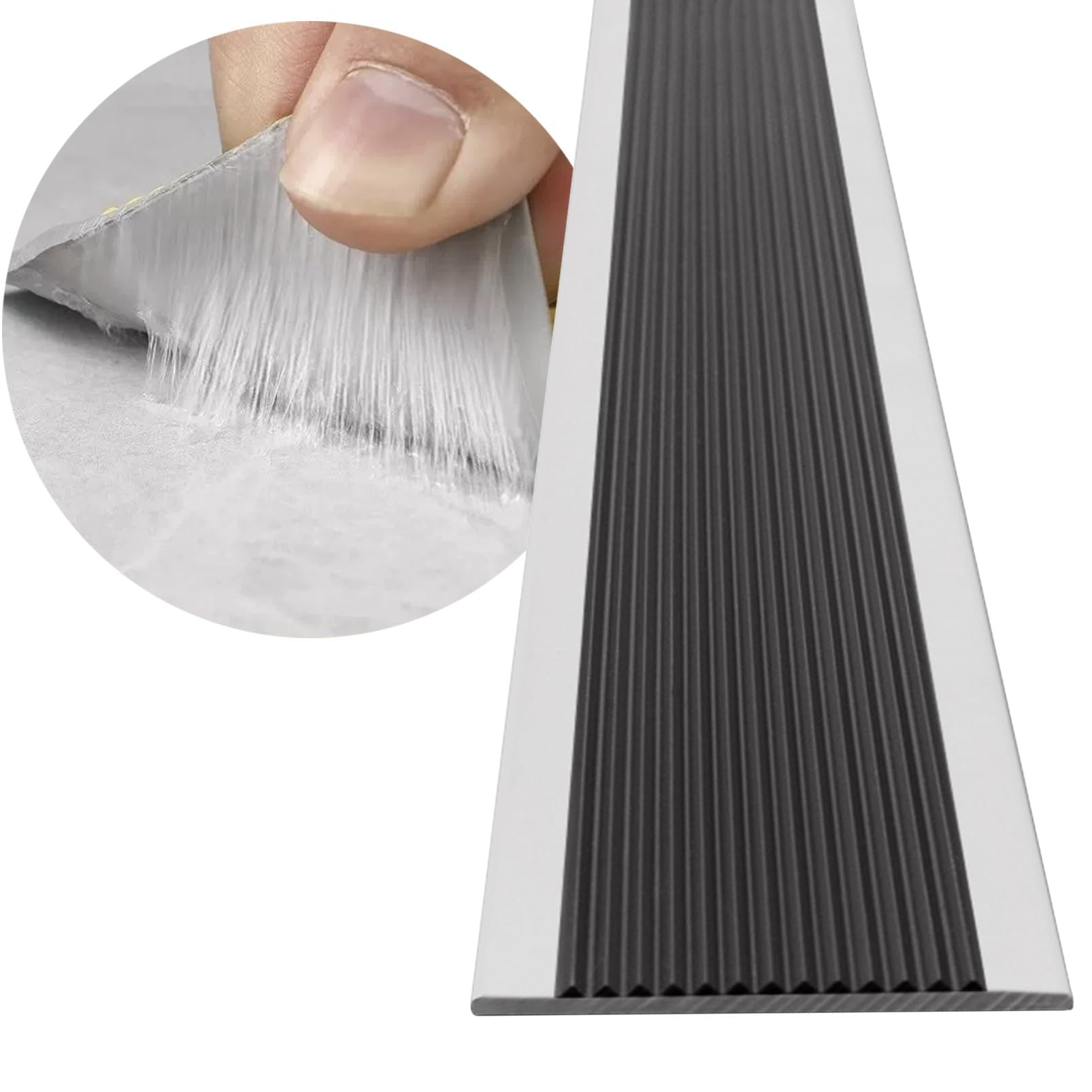 Tira Antideslizante Piso Escalera, Cinta Adhesiva Autoadhesiva, Tiras De Goma Antideslizantes para Escaleras 5m 10m Impermeable, Antideslizante Escalera para Ancianos, Niños, Mascotas