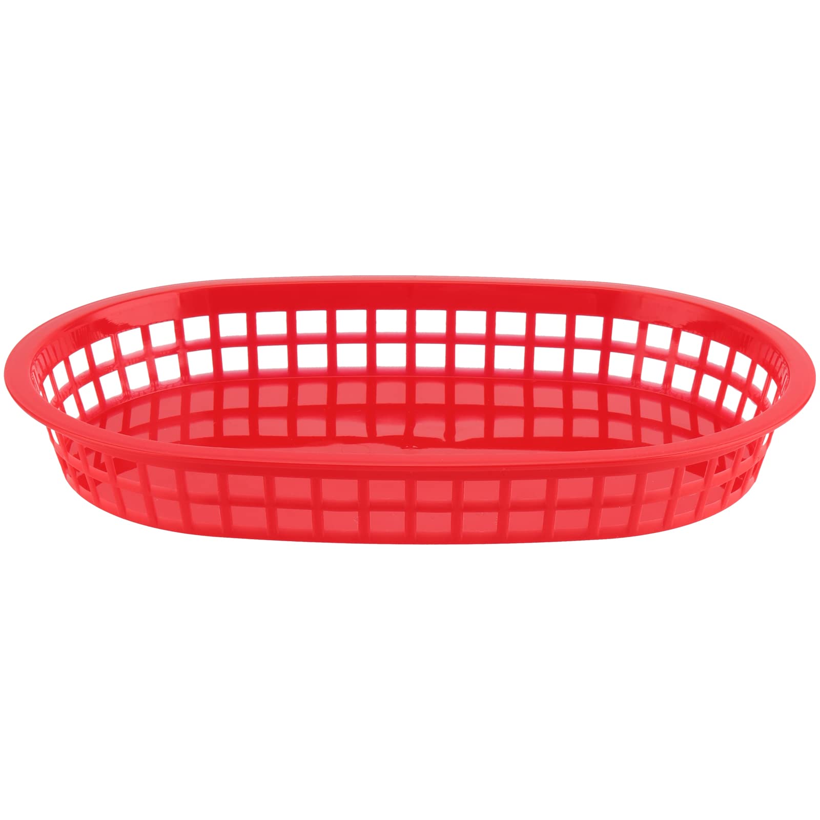 NINGWAAN Set Di 24 Cestini In Plastica Rossa Per Fast Food, Ovali Per
