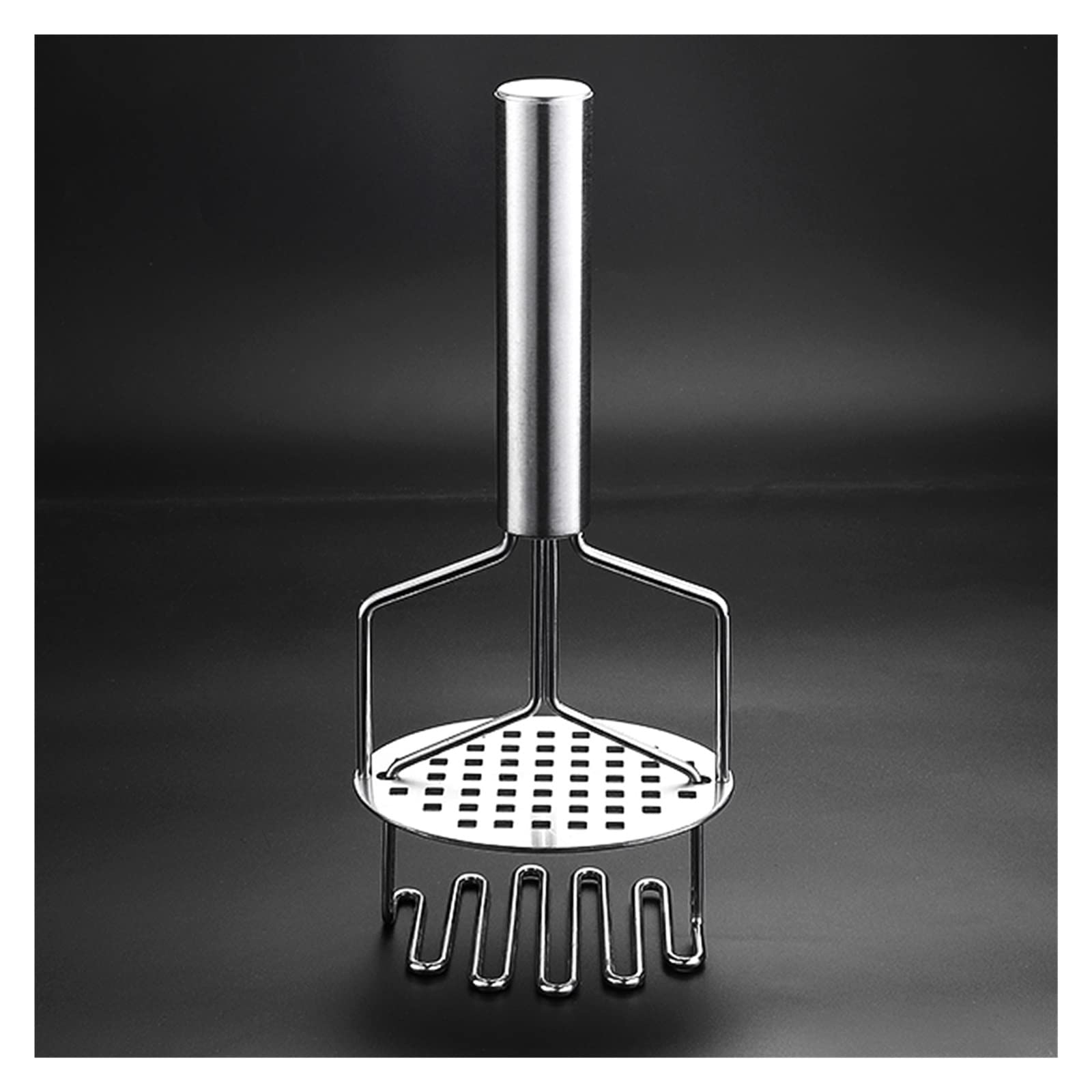 Kartoffelstampfer aus Edelstahl, Kartoffelstampfer, Druckschlammmaschine, Küchenutensilien for praktische, glatte Kartoffelbrei-Stampfer