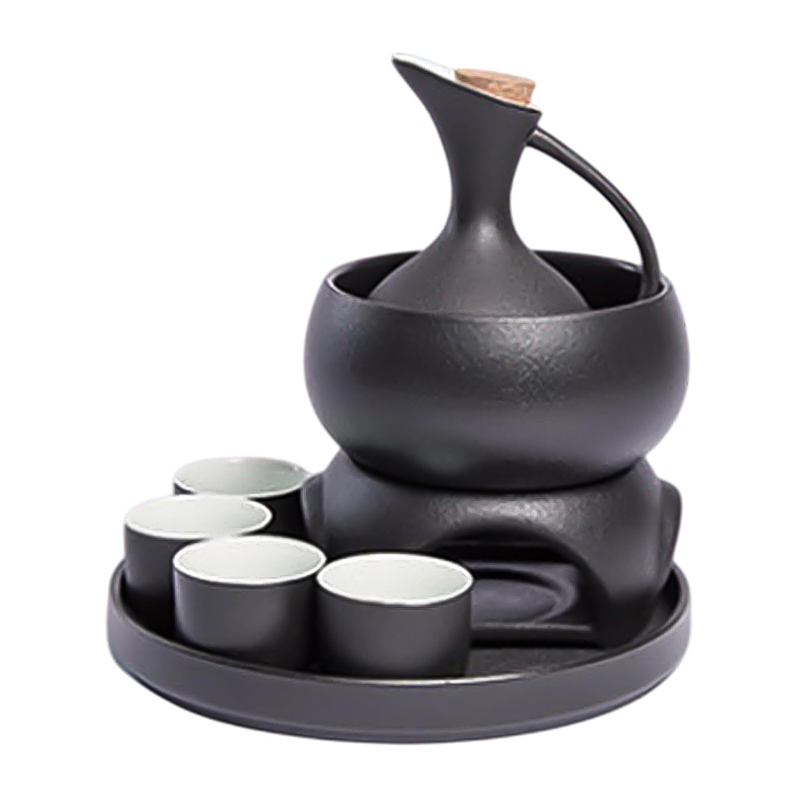 Fenteer Sake de Cerámica con Tradicional Más Cálida