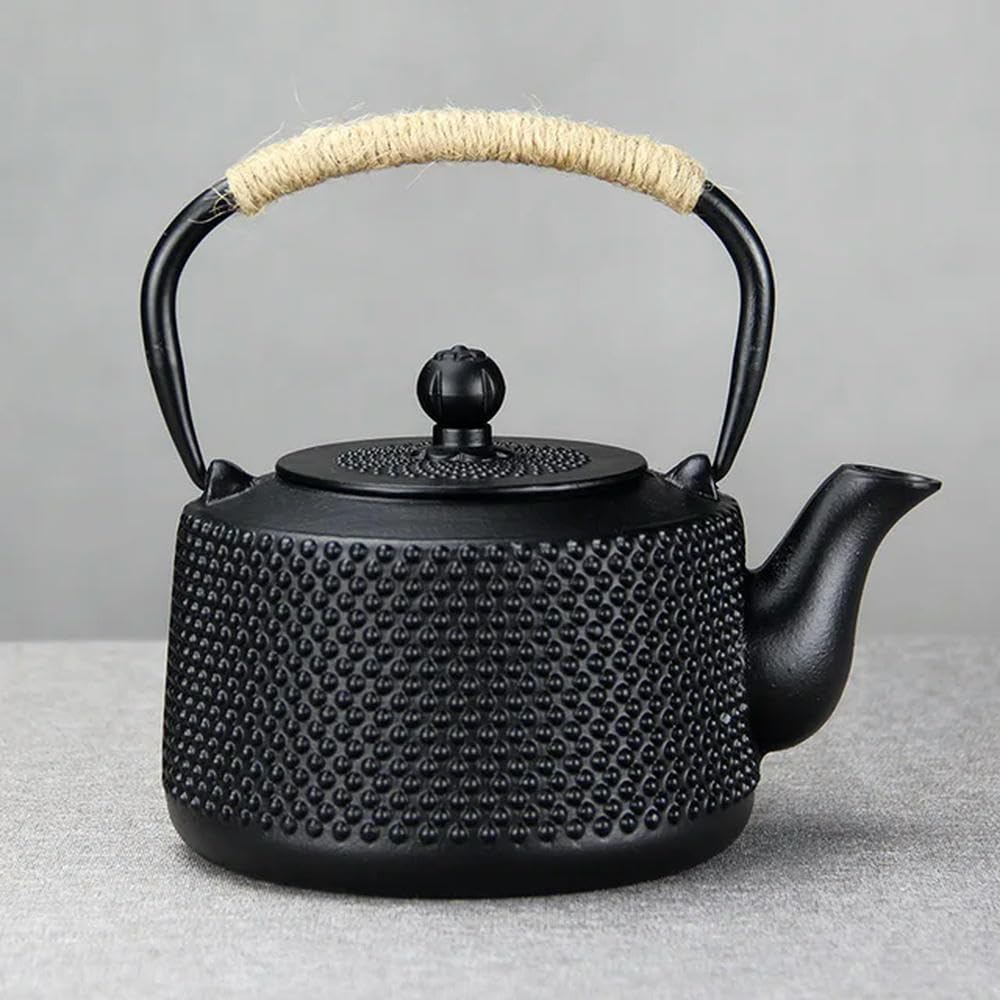 Tetera Japonesa de Hierro Fundido de 800ml, Tetera de Hierro, Tetera Tetsubin, Viene con colador, Juego de té de Flores, Adorno Decorativo