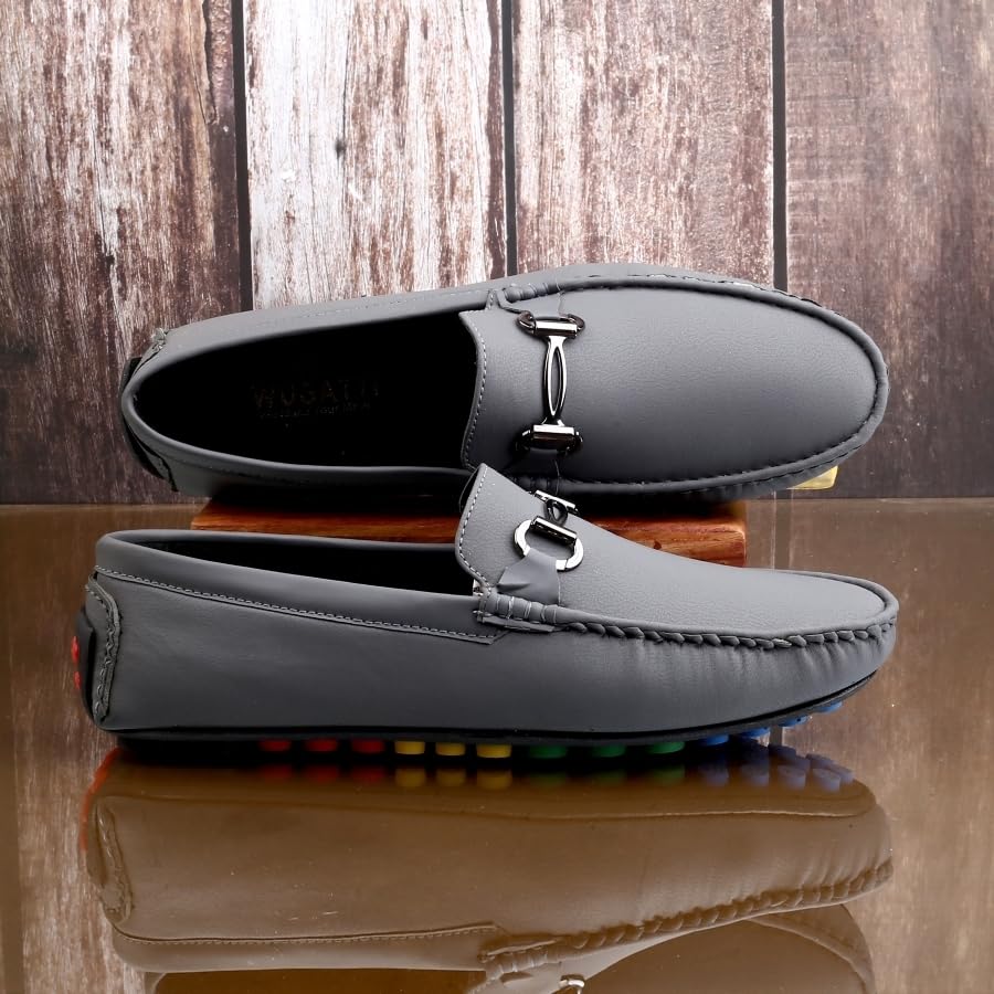 Image of WUGATTI Men's Suede Stylish, Comfortable & Casual Slip-On Loafers