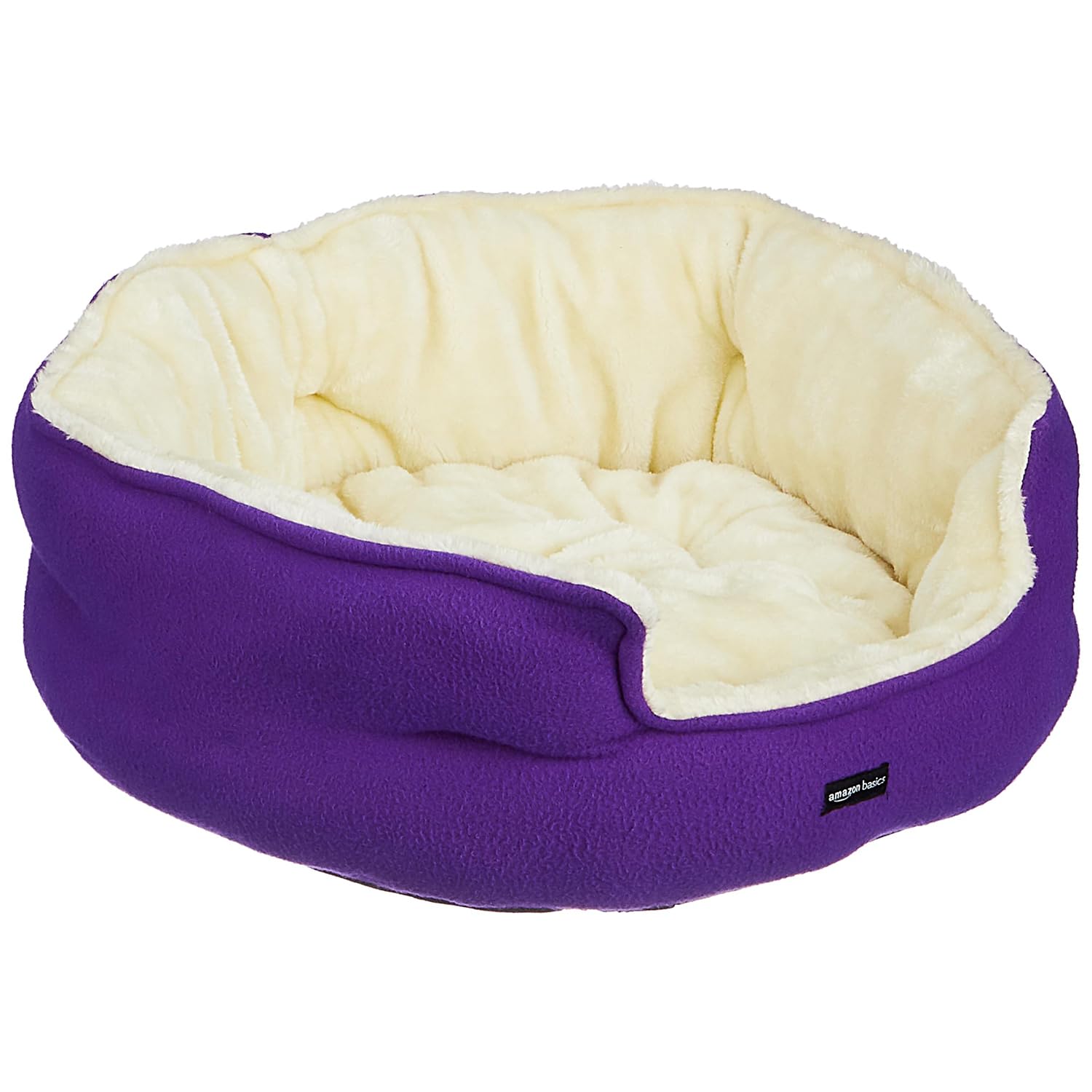 amazon basics Microfiber Fleece Pet Bed | Indoor Bed for Cats & Dogs | Small | Extra Soft & Durable | Purple (B0CV546QHV) Amazon Price History, Amazon Price Tracker