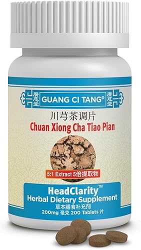 Chuan Xiong Cha Tiao Pian (HeadClarity) 200 mg 200 Tabletas
