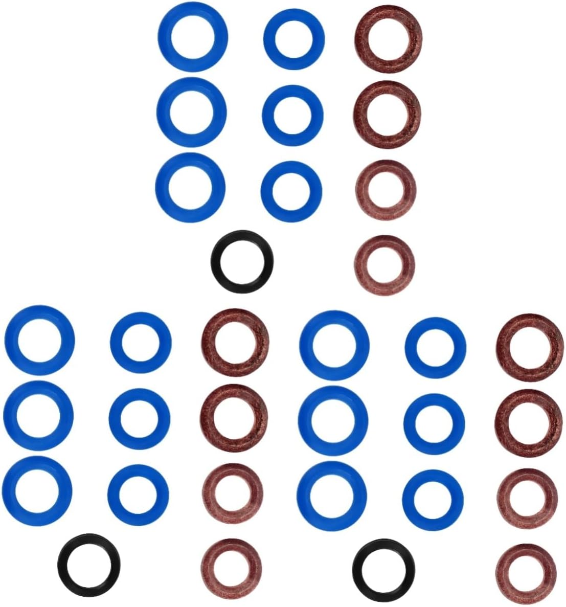 33pcs Airless Paint Sprayer O-Ring Sealing Gaskets of Replacement Seal Rings for DIY Sprayer Tools