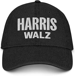 Harris Walz Hat (Embroidered Denim Cap) Official Harris Walz Campaign Hat