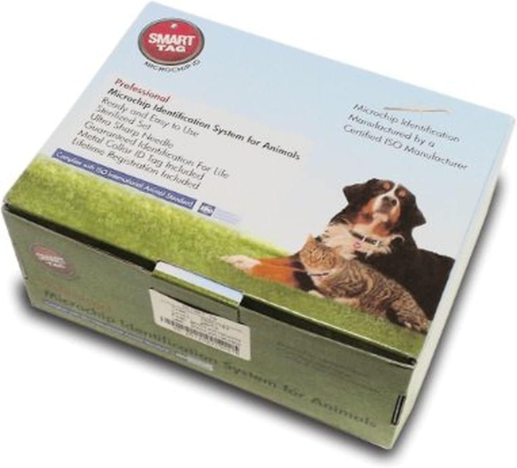 ISO Microchip Box with Identification Tag for Pets, Standard