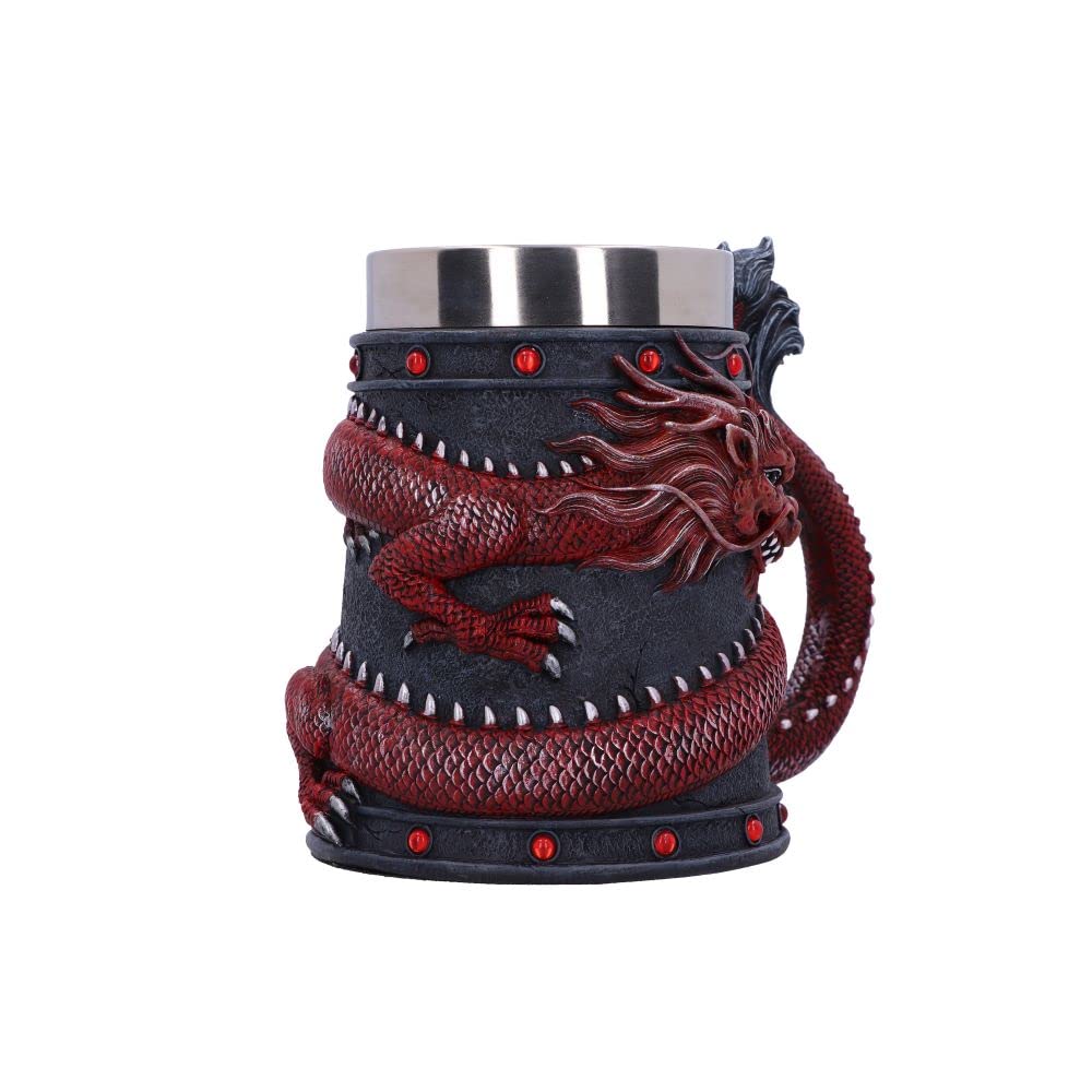 Nemesis Now Chope Dragon Coil Rouge 16 cm