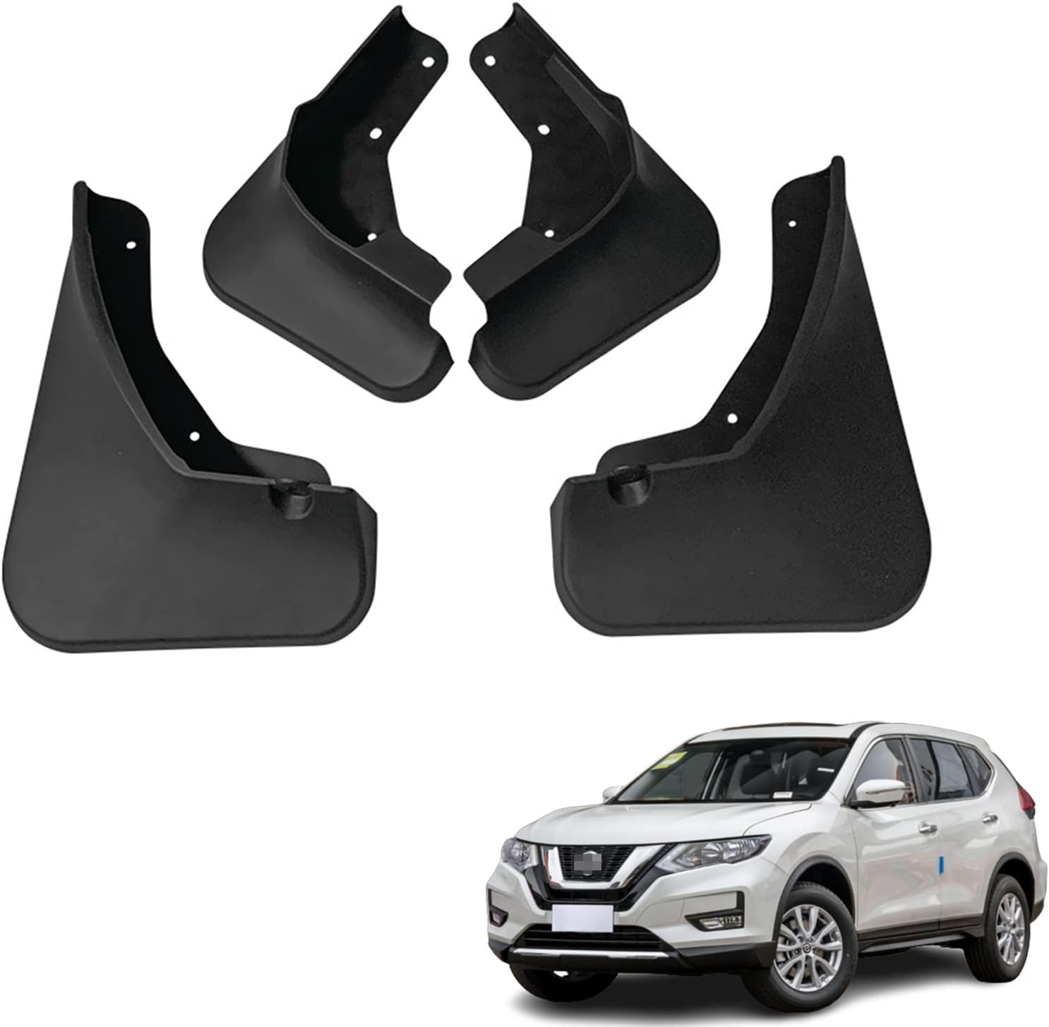 Amazon 車用マッドガード マッドフラップ 泥除け 日産 エクストレイル XTrail T32 2022 に対応 耐摩擦 汚れ防止