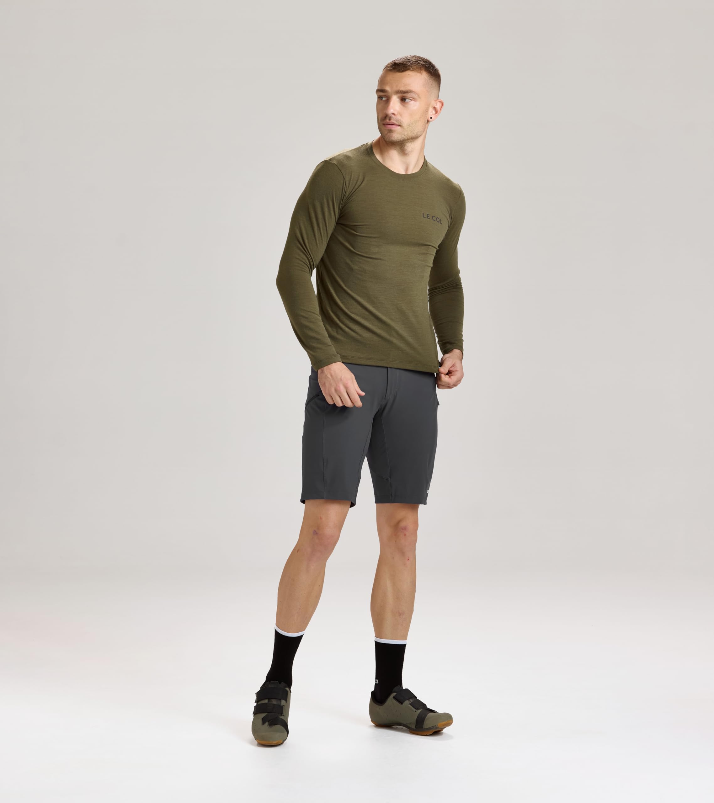 LE COL ARC Herren Merino Langarm T-Shirt | Italienische Merino-Mischung Radsport Top | Schneller Feuchtigkeitstransport, temperaturregulierend | S-XL