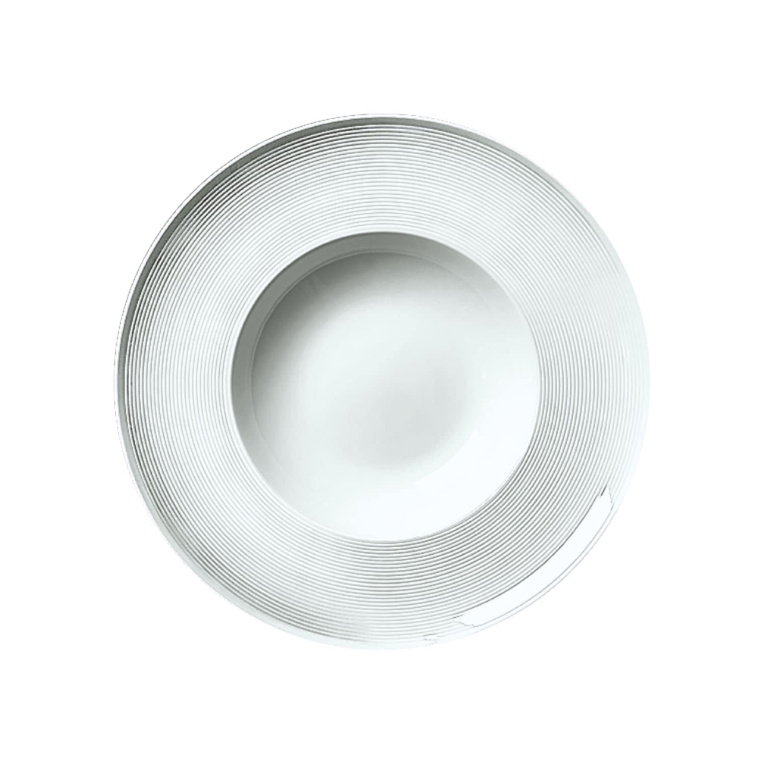 BARALEEPORCELIAN CERAMIC WISH WHITE ELITE DEEP PLATE, 092202A, 31 CM WIDE ARCH RIM (12 1/4"), PACK OF 6, Soup plate, Pasta bowl, Deep dish plate, Salad plate