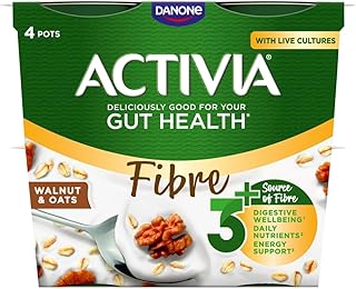 Walnut and Oats Yoghurt, 4 x 120 g (Packaging May Vary)